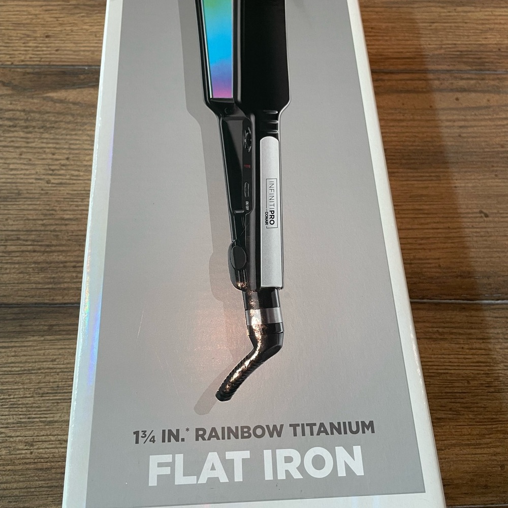 Infinitipro by Conair 1-3/4” Rainbow Titanium Flat Iron